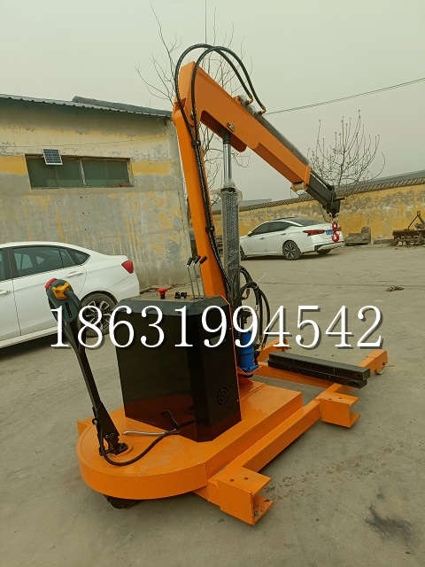 自贡市自卸车厢随车吊 自制轮式四不像起重机 四驱平板吊 5吨 贵盛